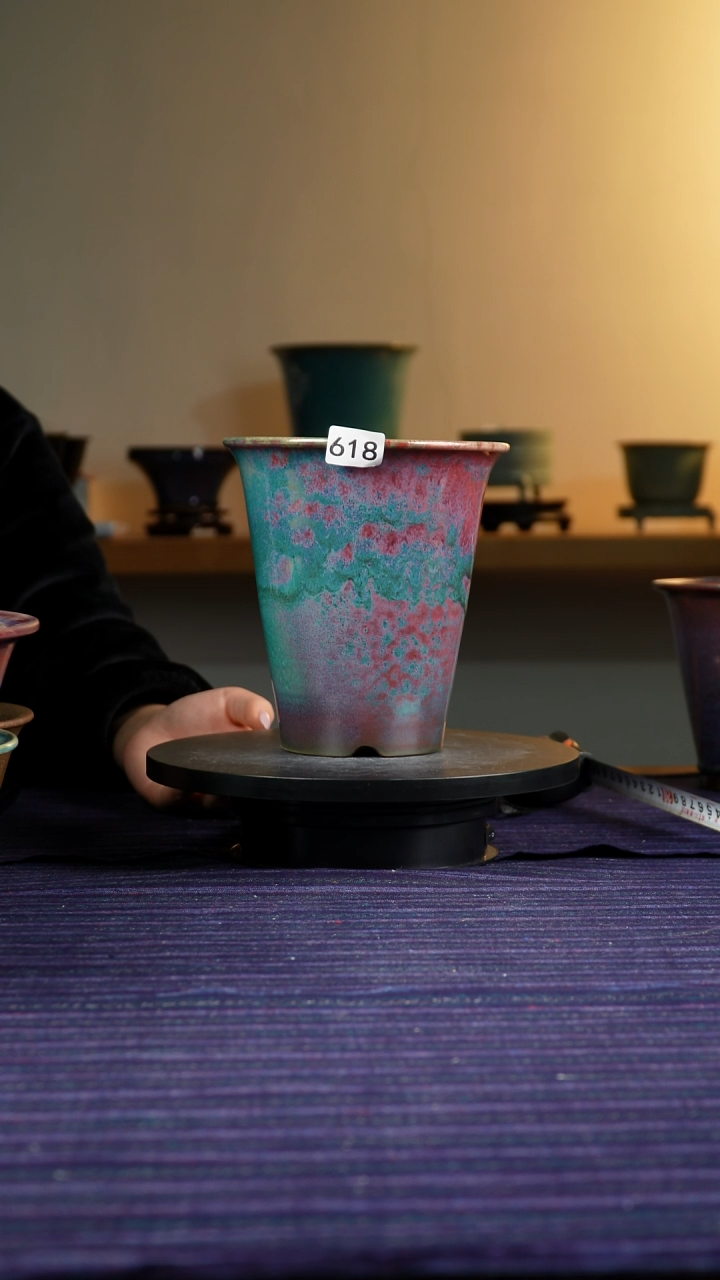 ?**?618窑变兰花盆17.5/16.5