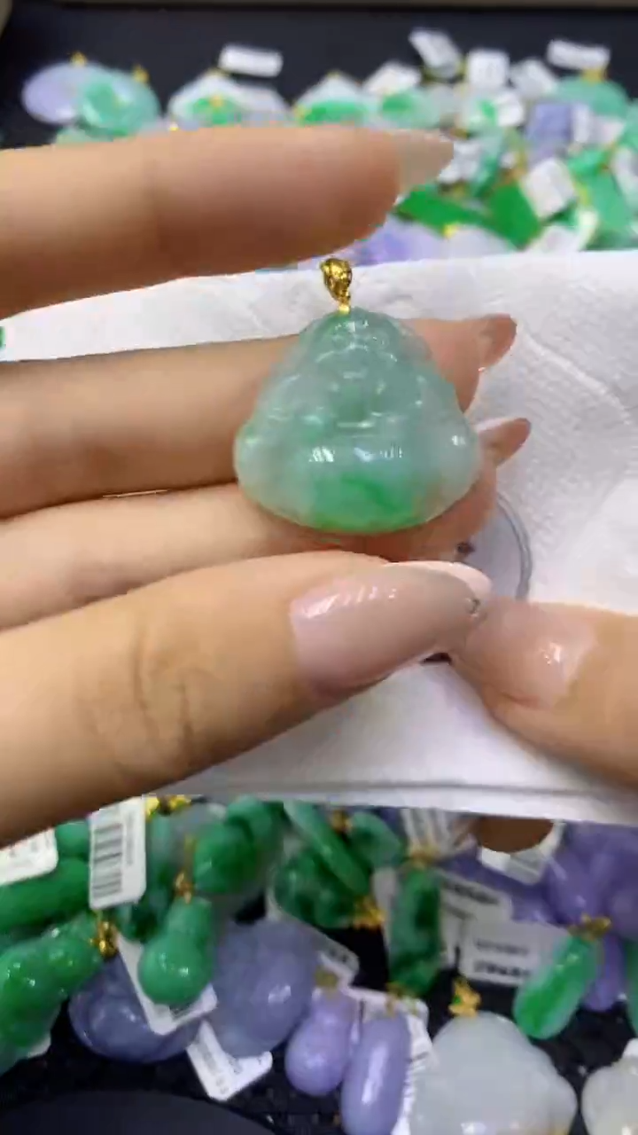 颈饰未镶嵌翡翠天然缅甸翡翠A货