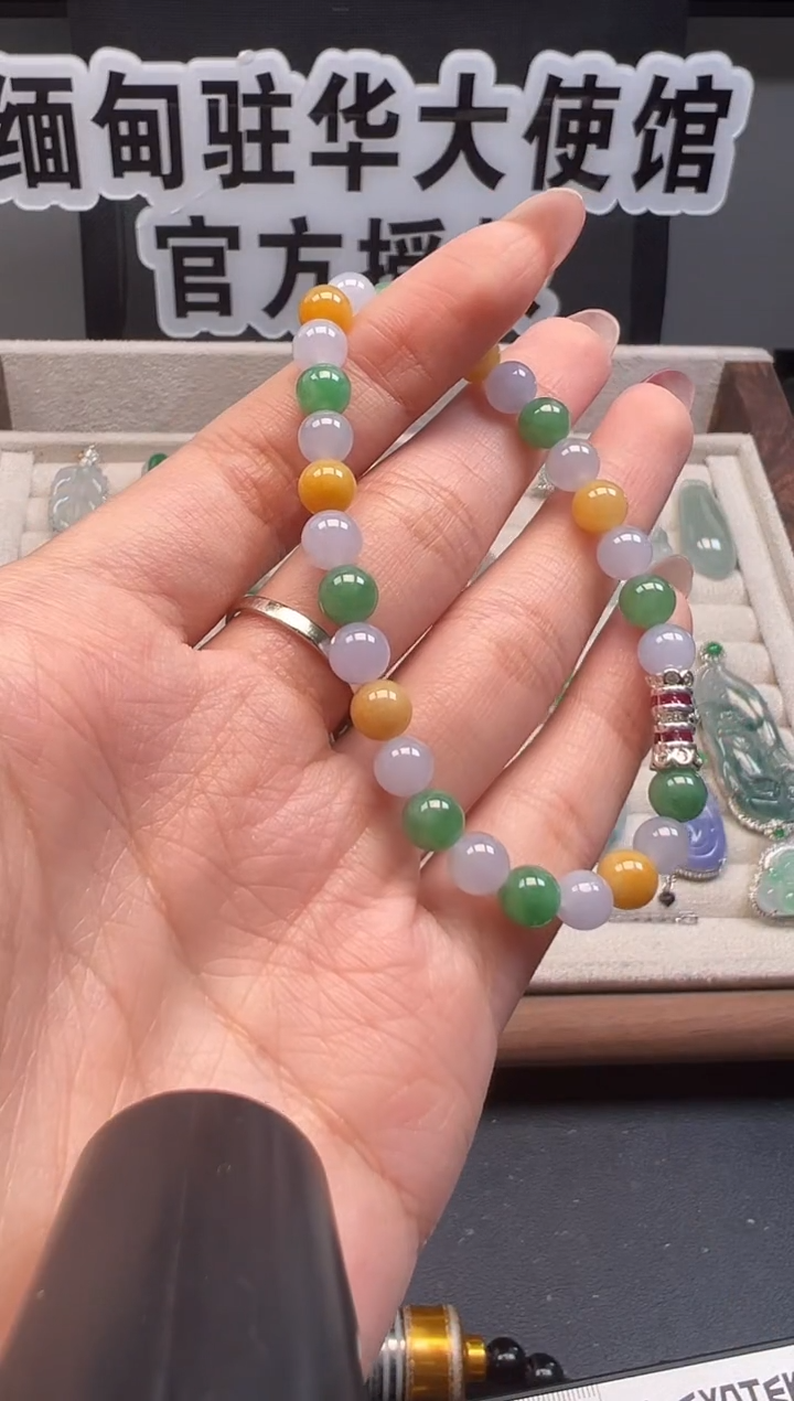 未镶嵌手串翡翠缅甸珠宝严选