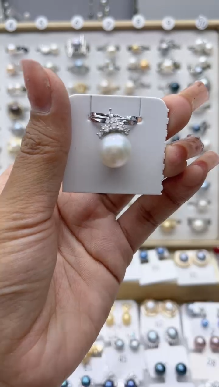 【闪购商品】淡水珍珠戒指合金49
