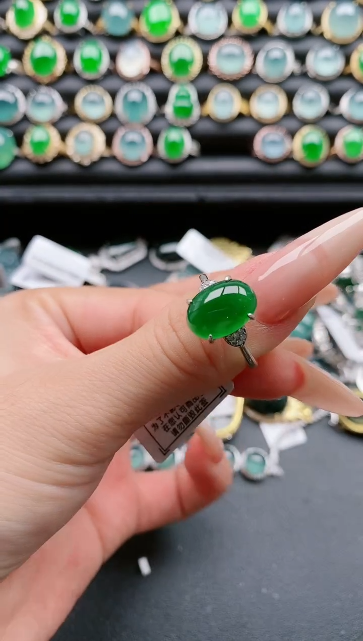 【闪购商品】翡翠戒指银S925镶嵌11111111