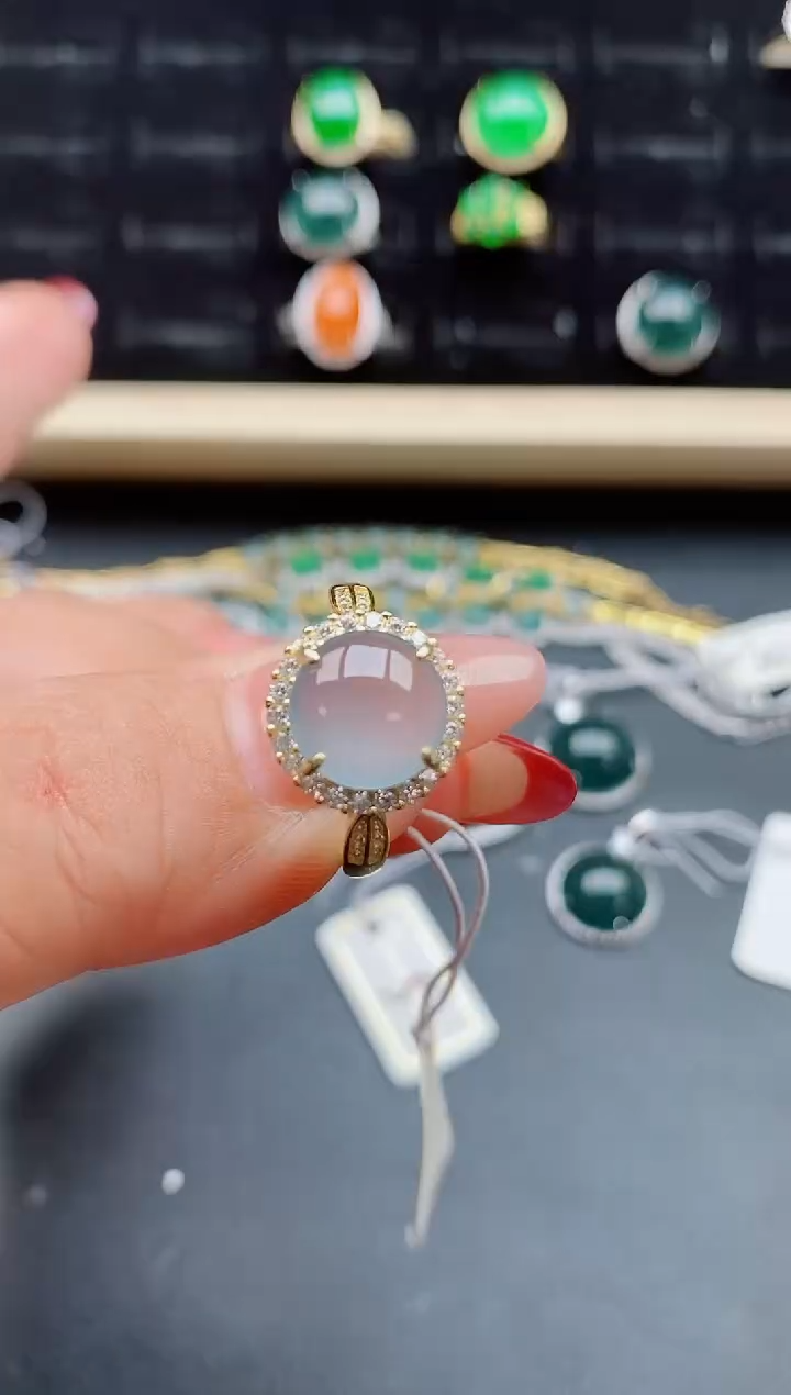 【闪购商品】翡翠戒指银S925镶嵌5080505