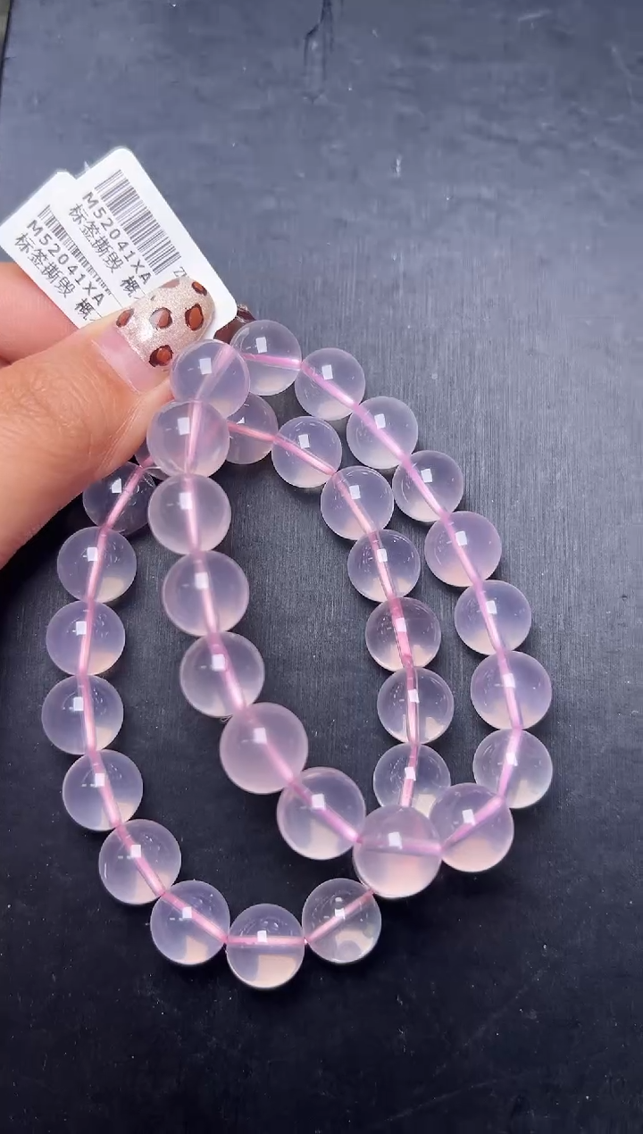 未镶嵌手串水晶粉水晶手串11m+   多样性发一  M52041XA 