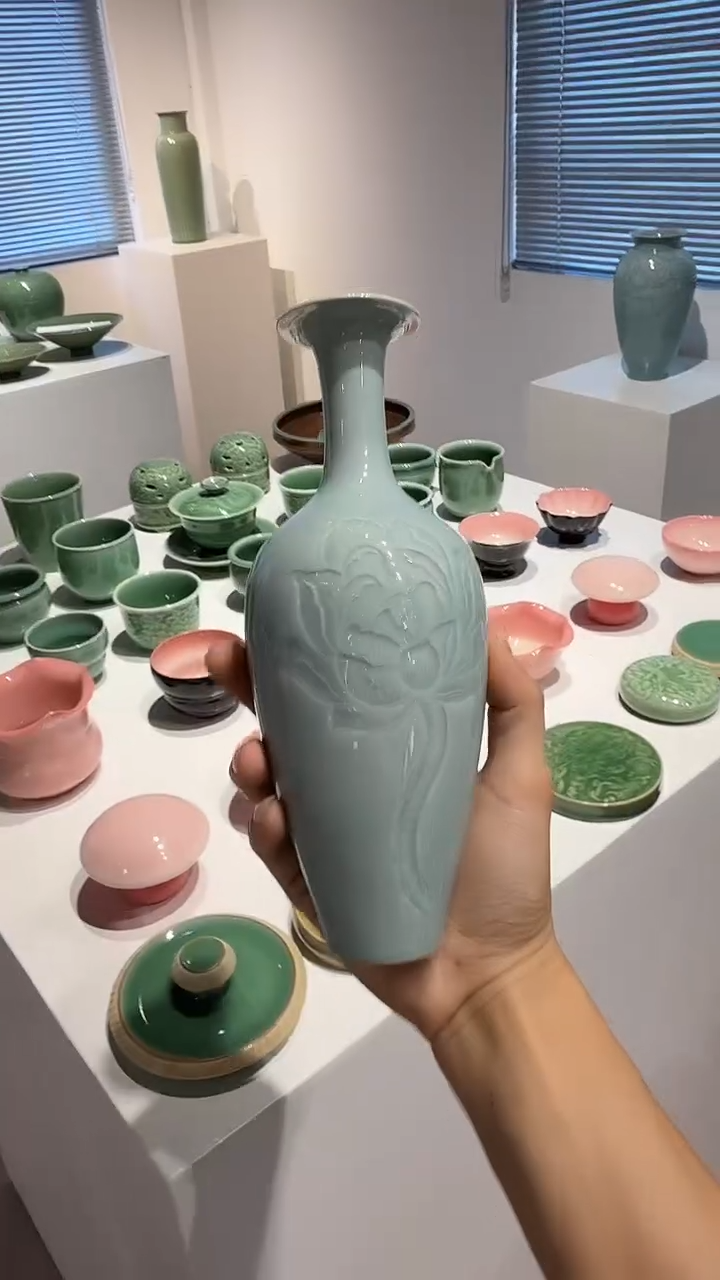 青瓷手工茶器包邮