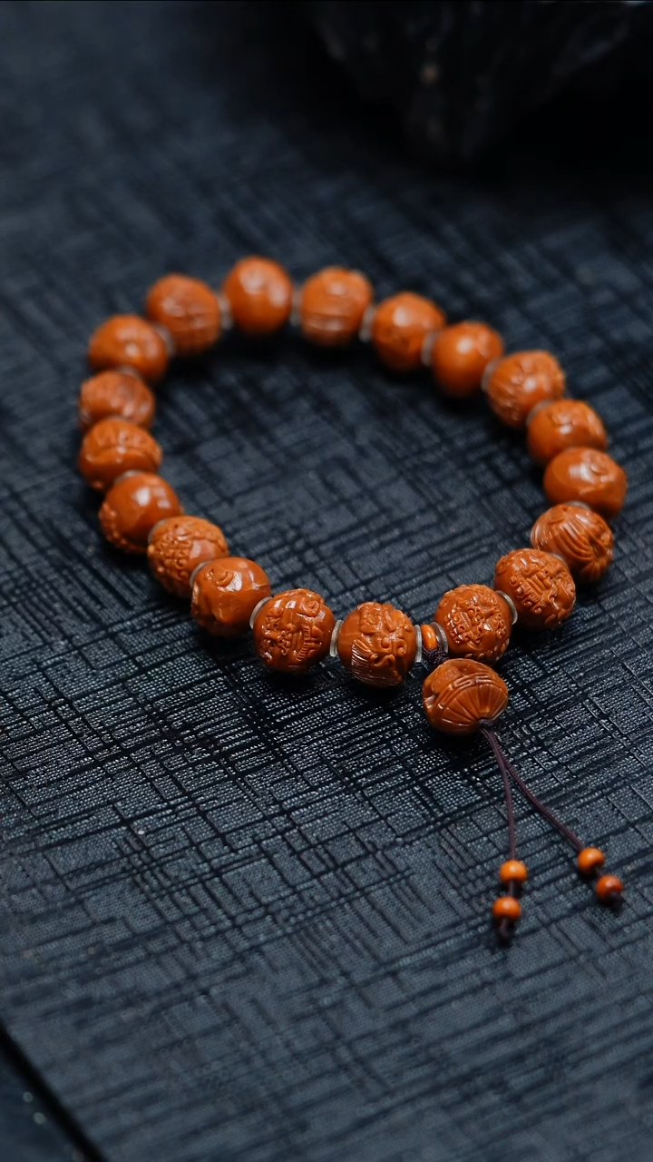 手串/手链橄榄核橄榄核 微花处理