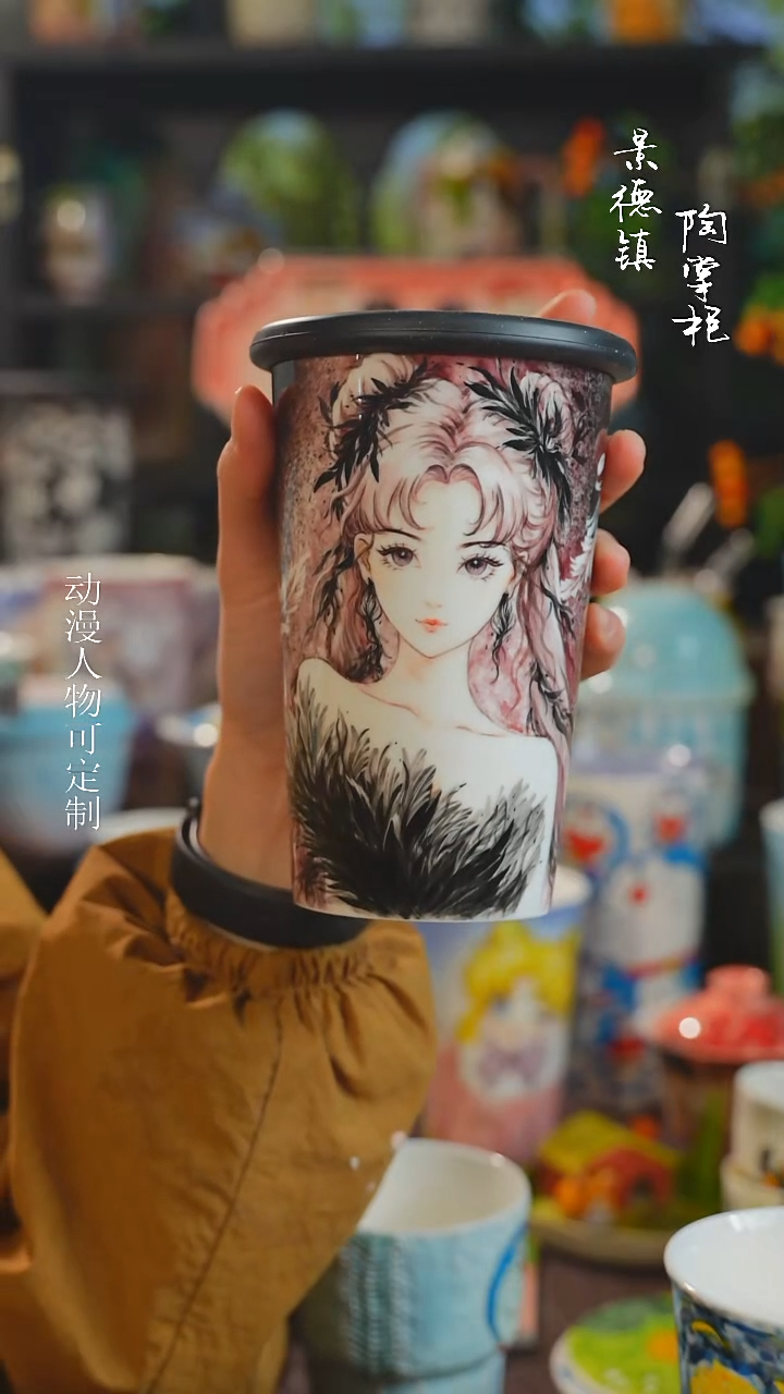 K****L景德镇高温釉下彩原创手绘陶瓷