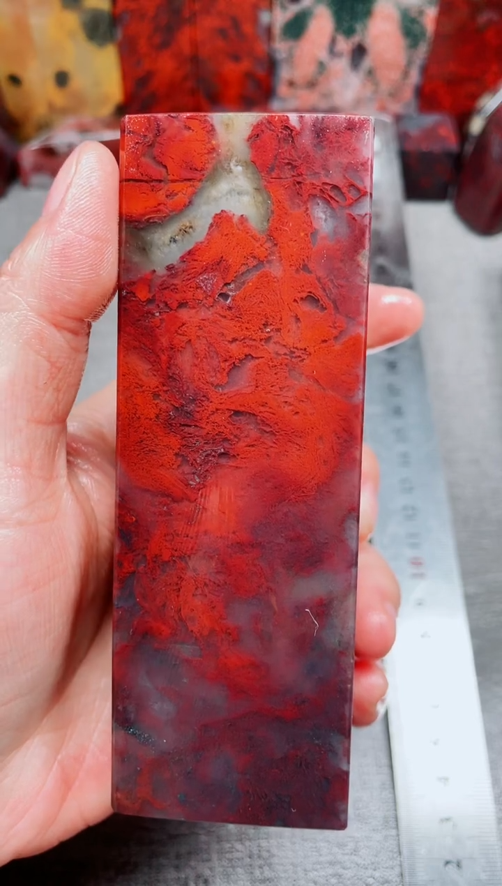 桂林鸡血玉素章--28