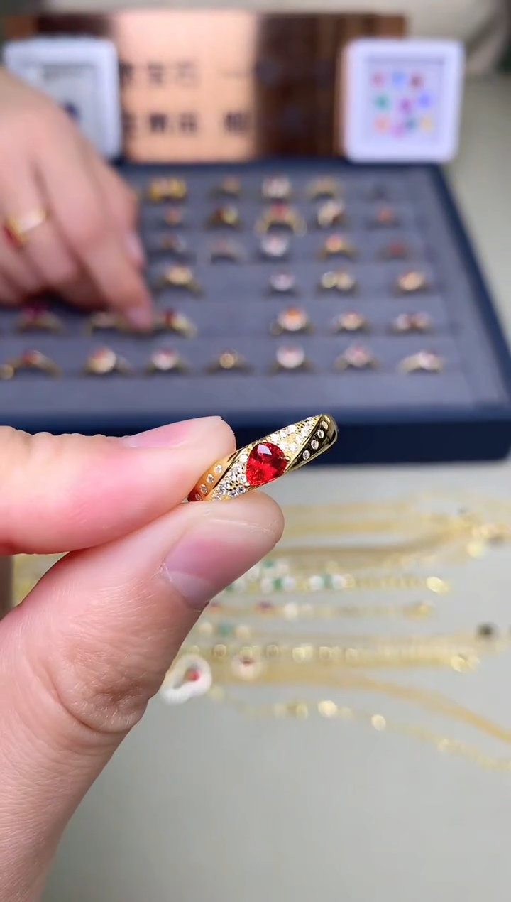 【闪购商品】蓝宝石戒指银S925镶嵌戒指