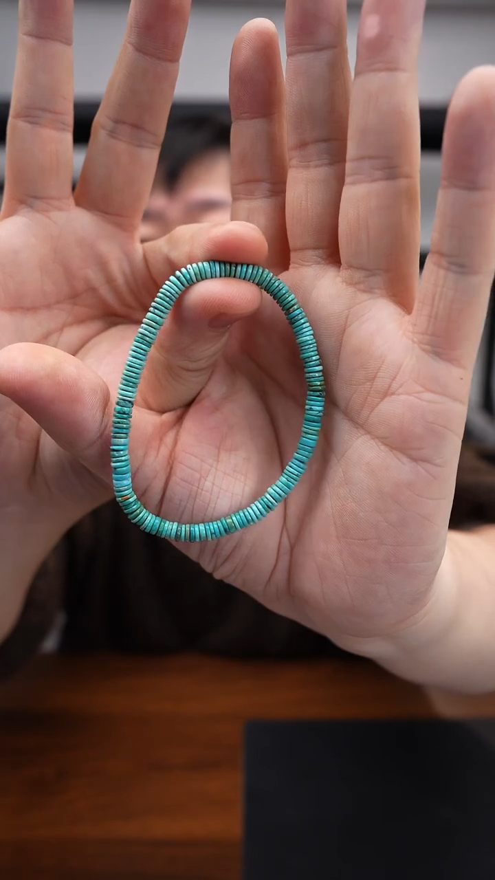 未镶嵌绿松石串1223DL082手串