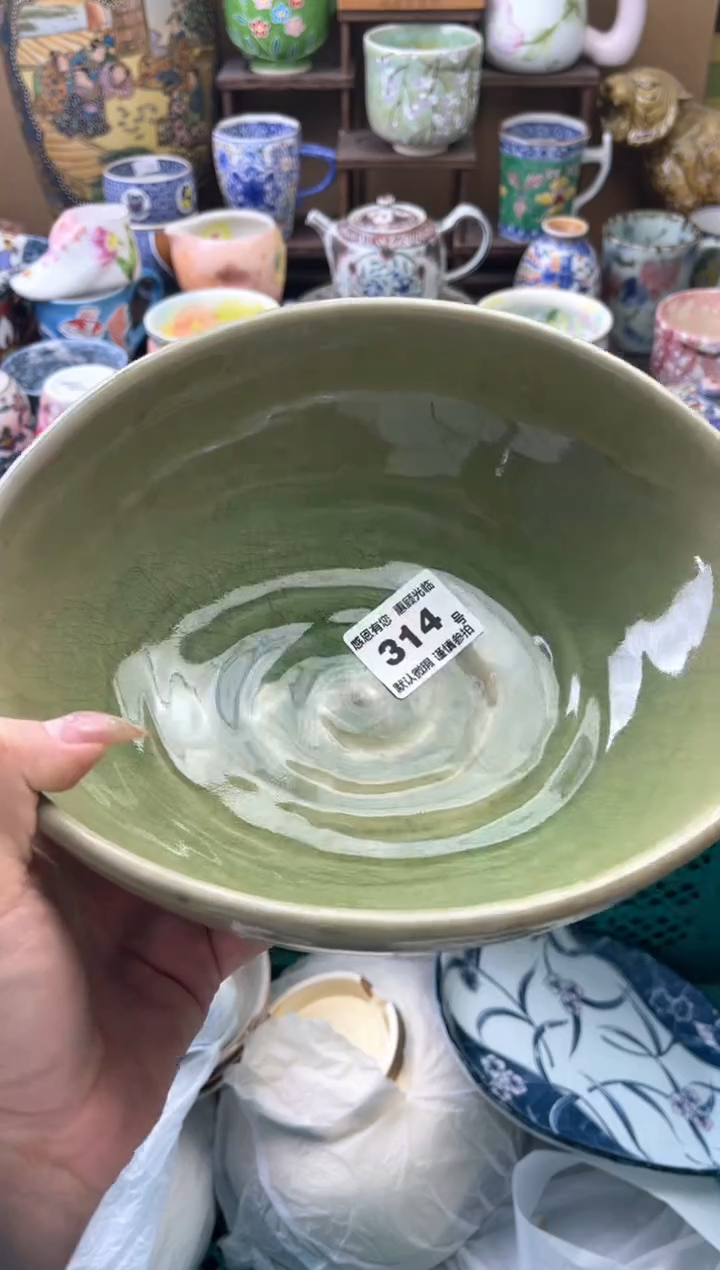 瓷片小*蛋314号六六工艺品瓷器