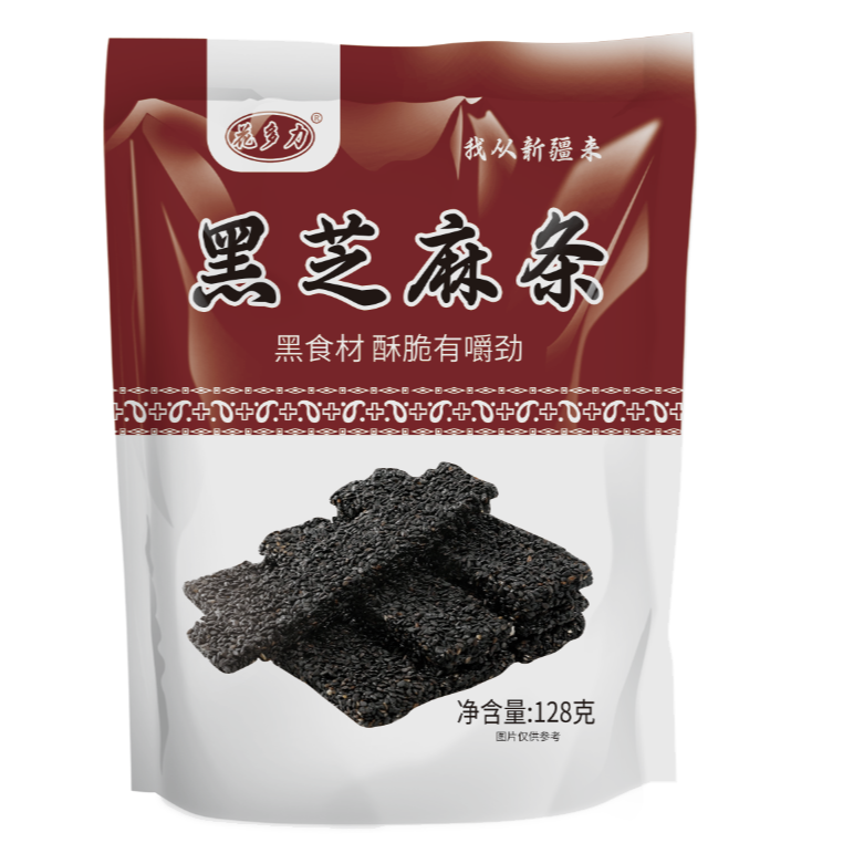花多力新疆黑芝麻条 香酥可口128g/袋