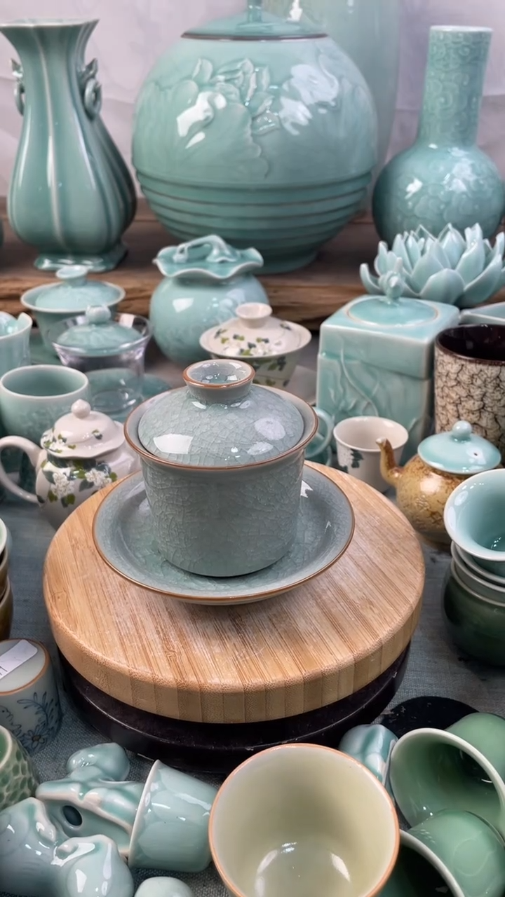 【闪购商品】特价福利 微瑕 慧仙青瓷