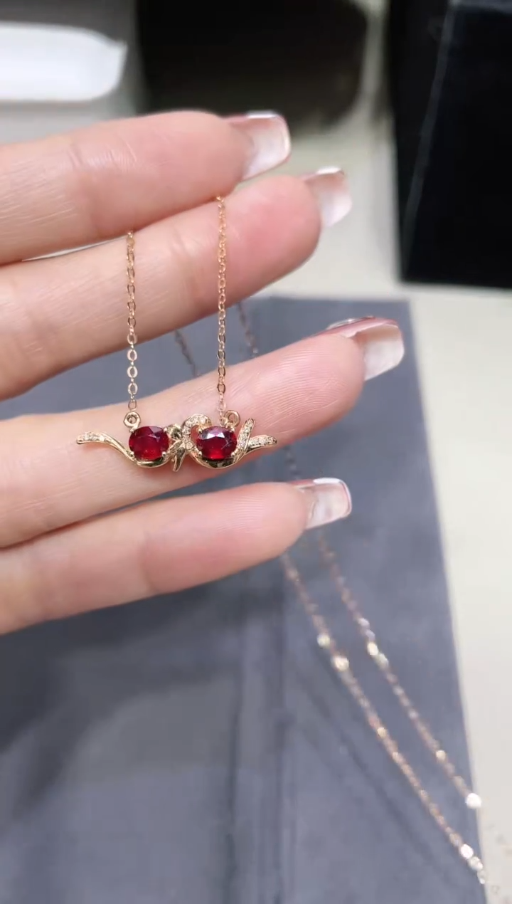 【闪购商品】红宝石项链18K金镶嵌·