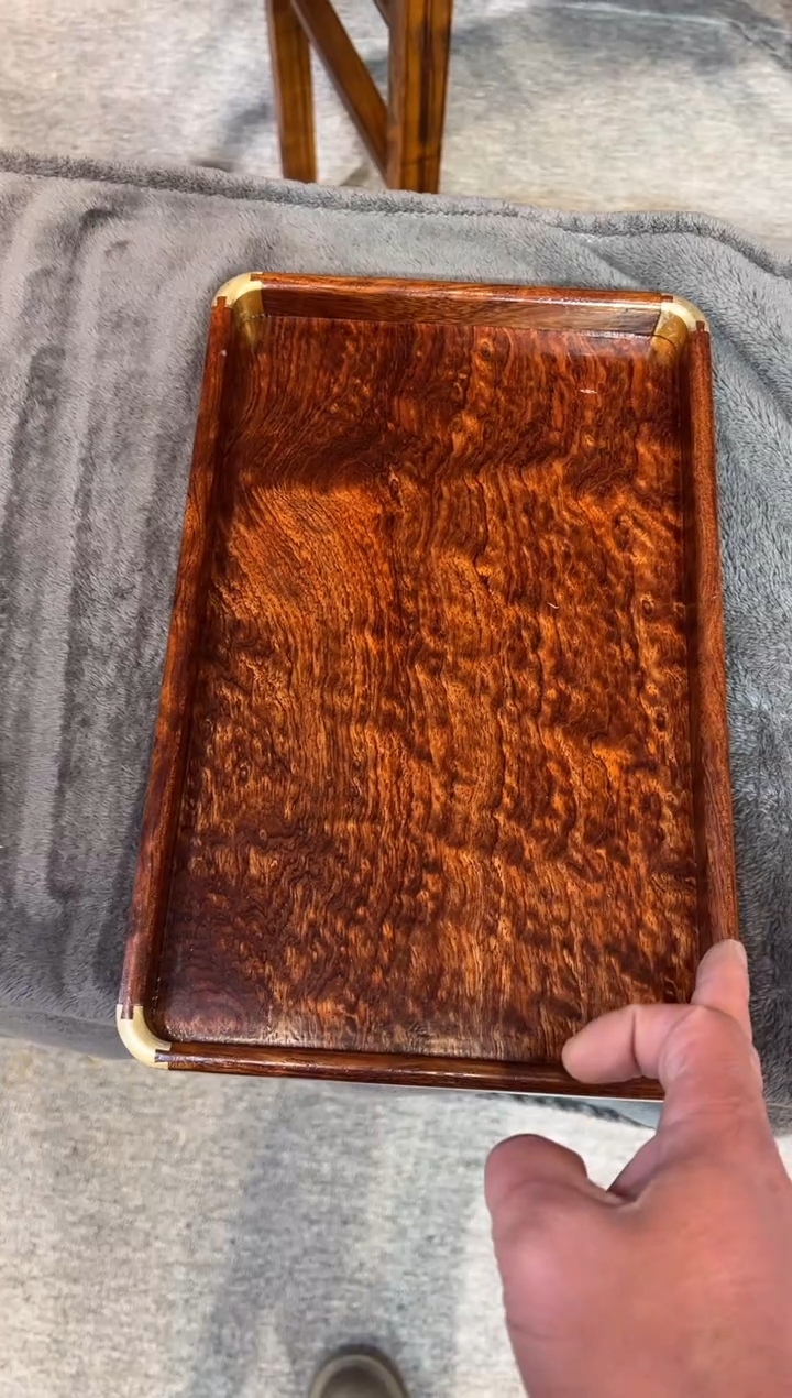 花梨木类飞**蚣花梨木 盘子 红木家居