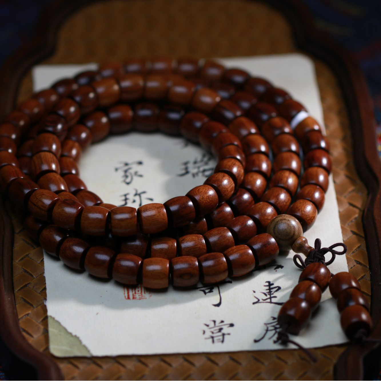 【曹总文玩】沉香木串（多样性发其一)R701