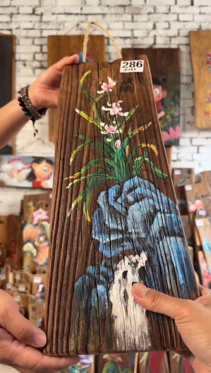 桃核吊坠286号门板画