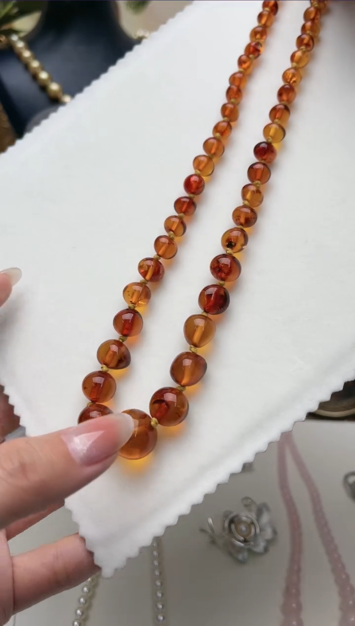 【闪购商品】琥珀项链未镶嵌aw7580项链