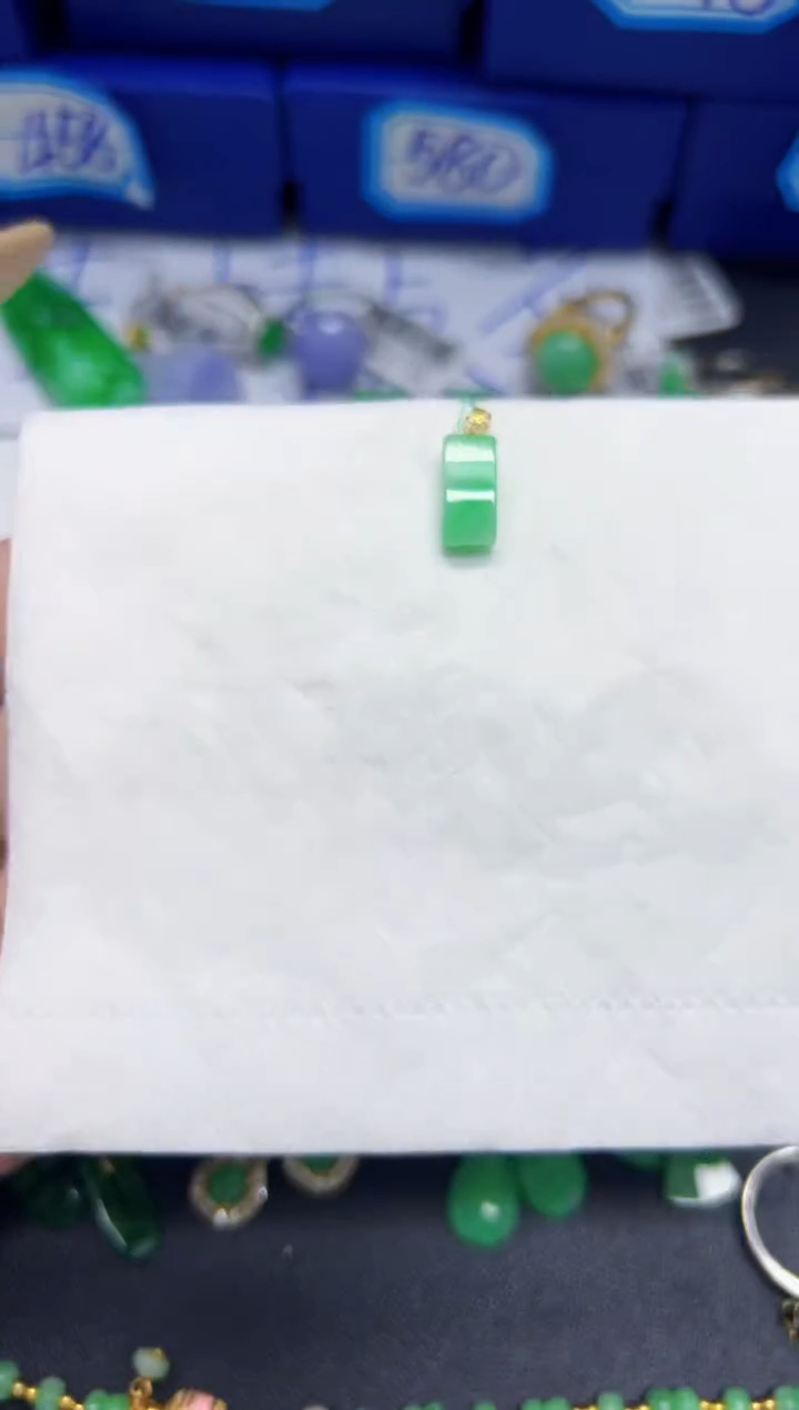 【闪购商品】翡翠颈饰18K金镶嵌Y缅料A货/支持复检/一件