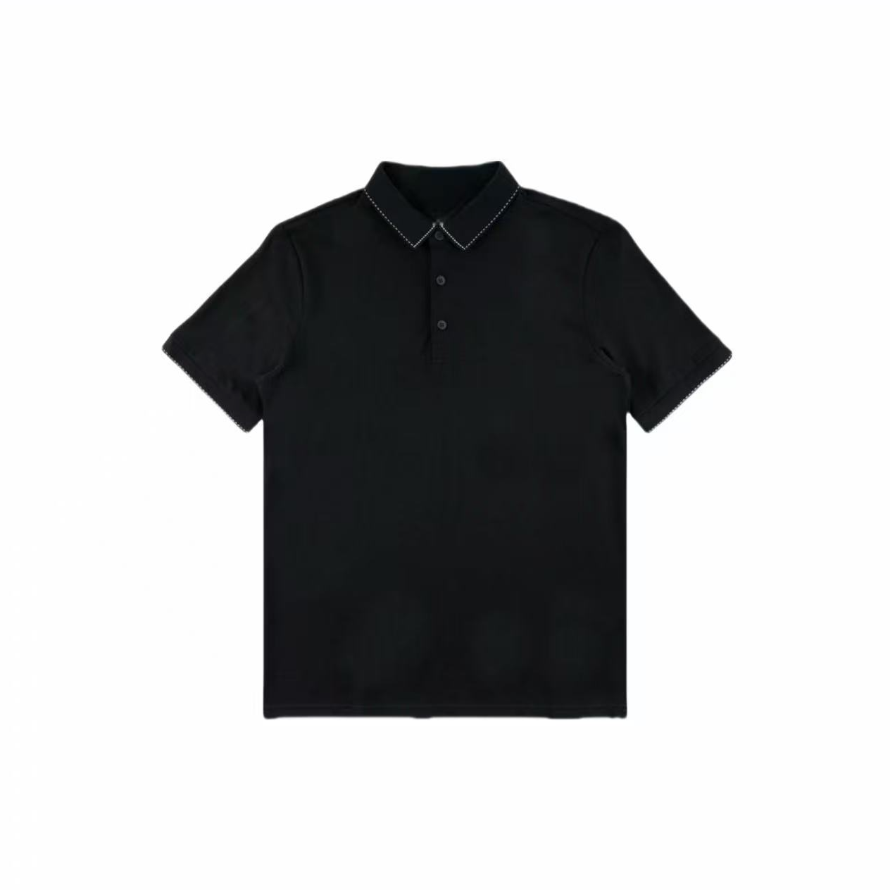 LUOKU/喏酷轻奢高品纯色夏季短袖翻领休闲商务POLO衫男款