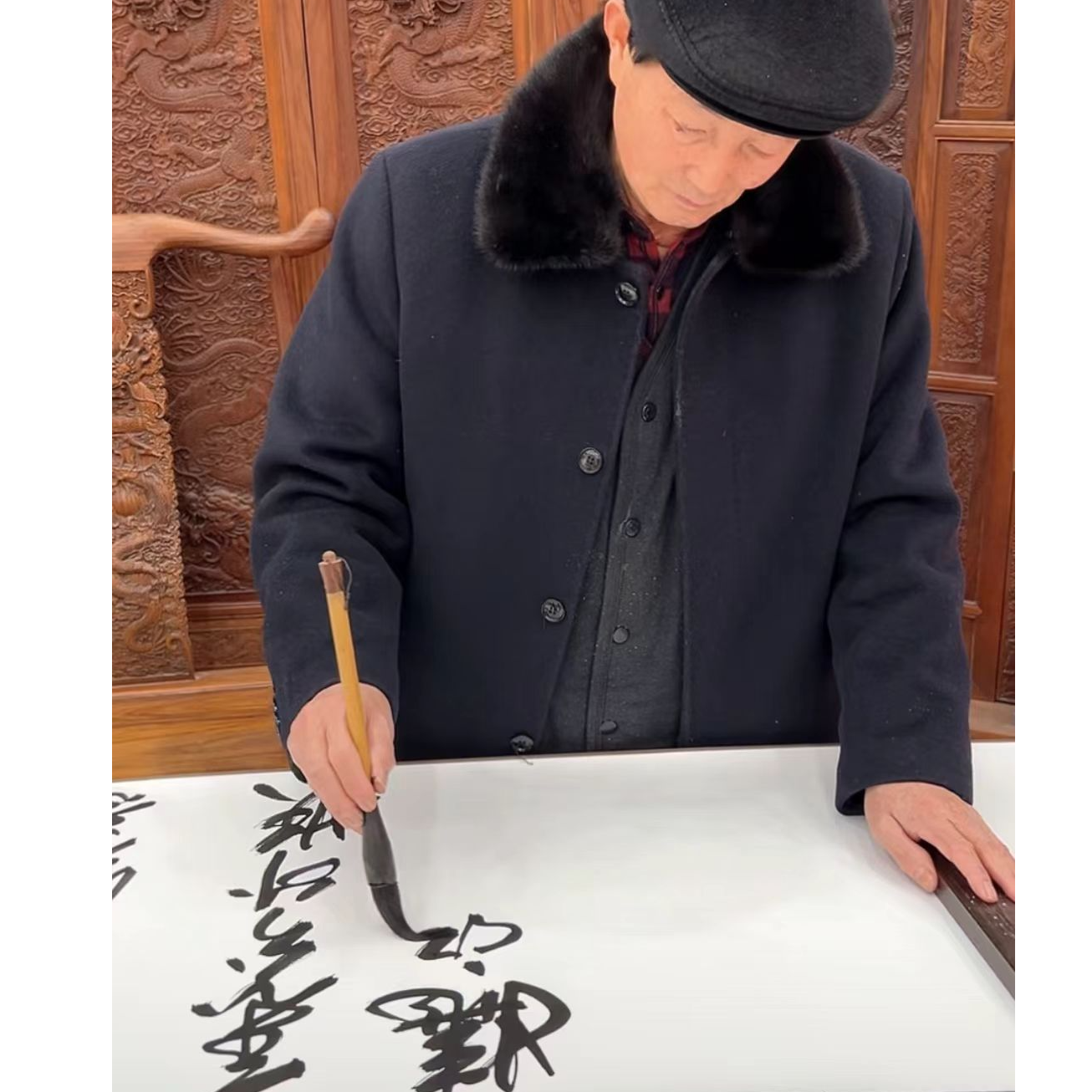 橱窗展示/文峰美术/曹树林老师/宣纸书法/有证书