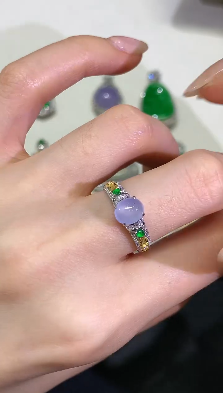 【闪购商品】翡翠颈饰18K金镶嵌团购1