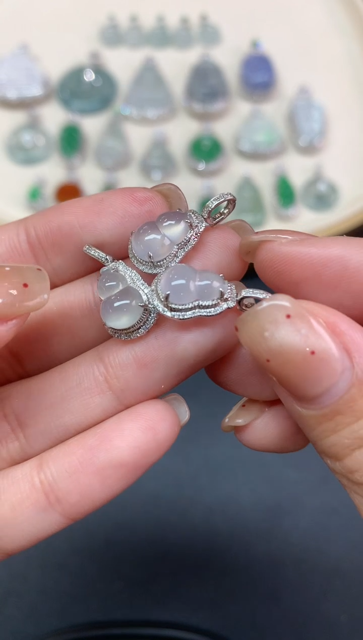 【闪购商品】翡翠吊坠(不含链)18K金镶嵌吊坠多样性发其一A470|1980