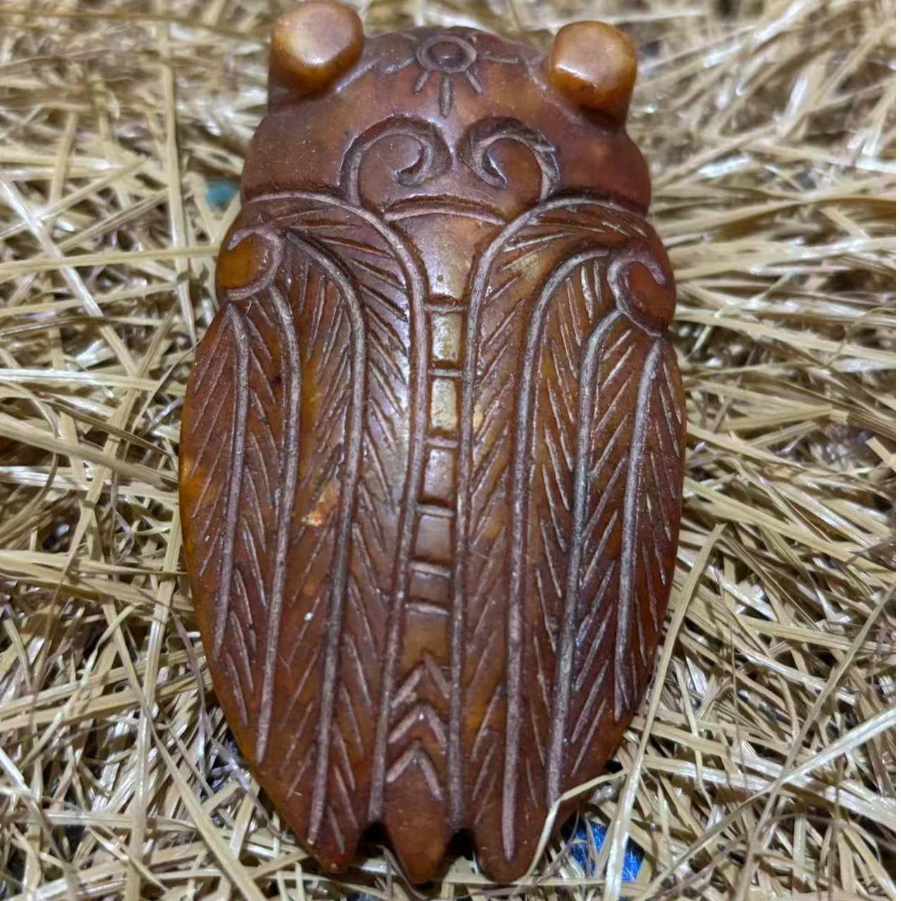 漂亮的 漂亮的知了 摆件 不带木盒子