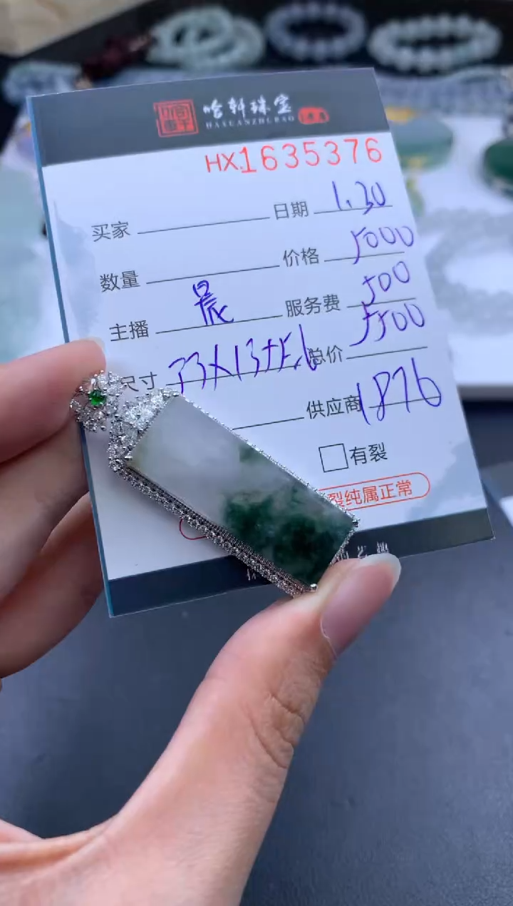 【闪购商品】翡翠挂件未镶嵌哈轩 挂件1