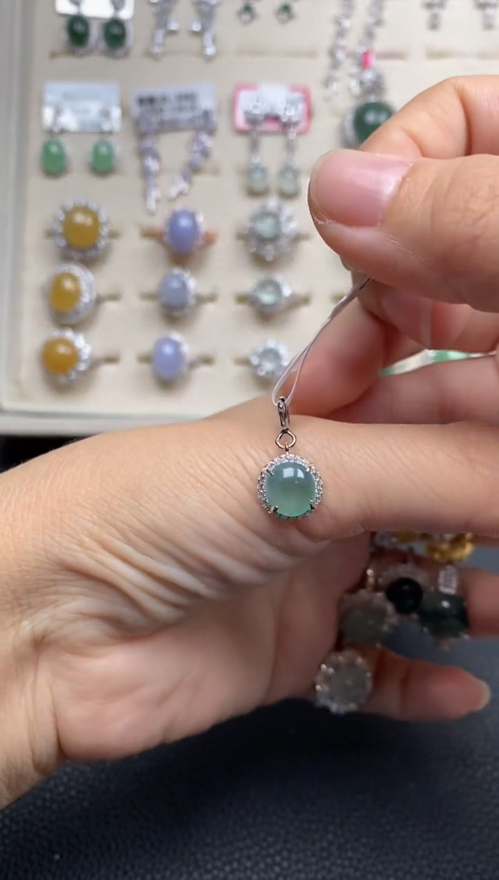 【闪购商品】翡翠戒指银S925镶嵌11111