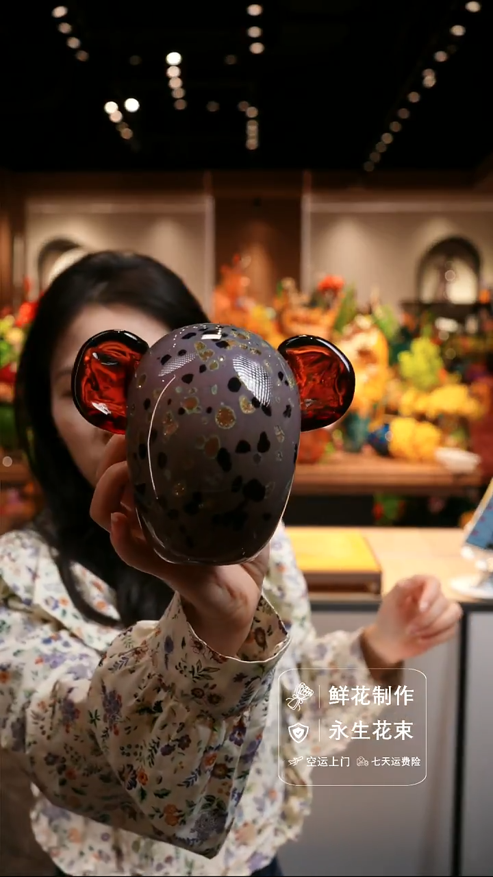 手工艺品琉璃手工花器花束空运包邮送货上门-以图片为准