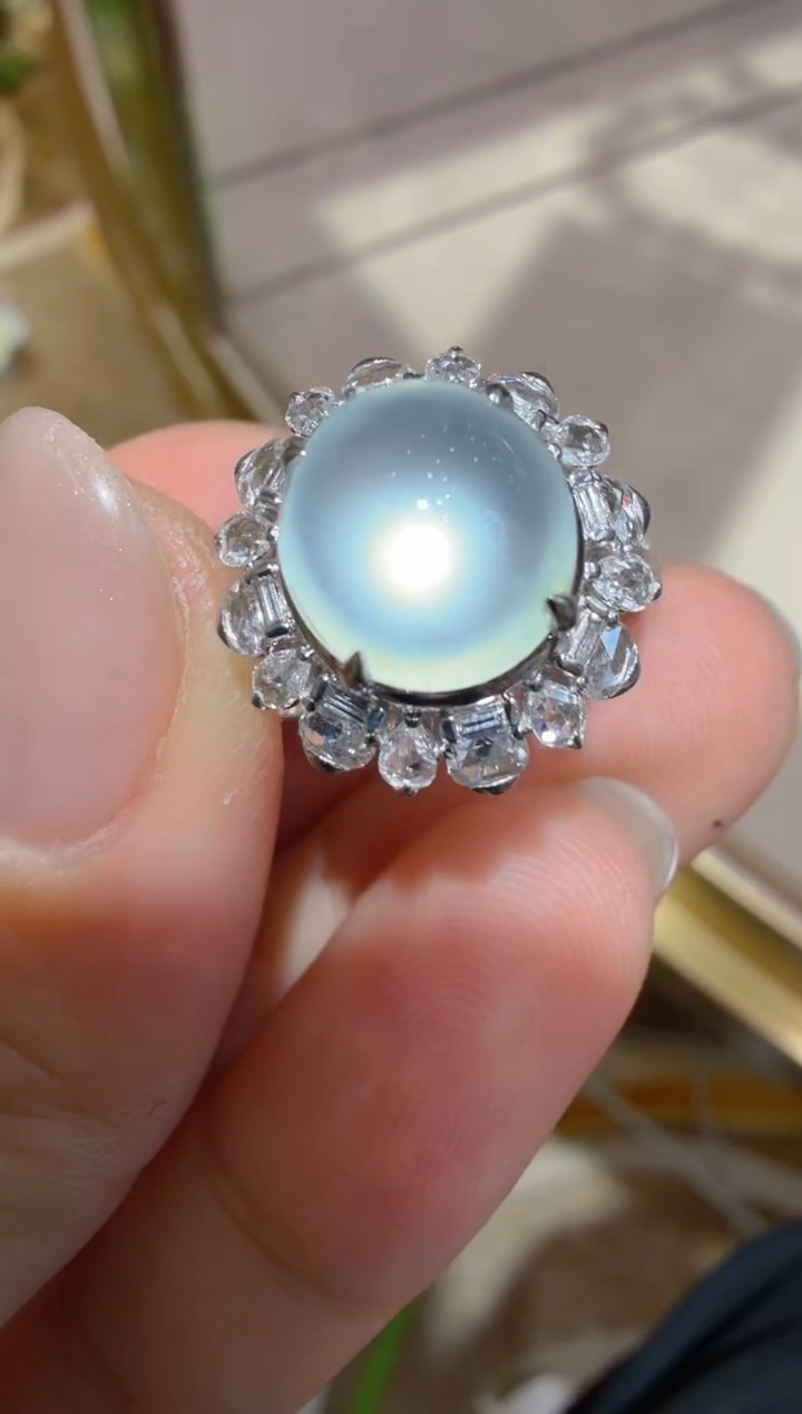 18K金镶嵌戒指翡翠多样性团购发一件