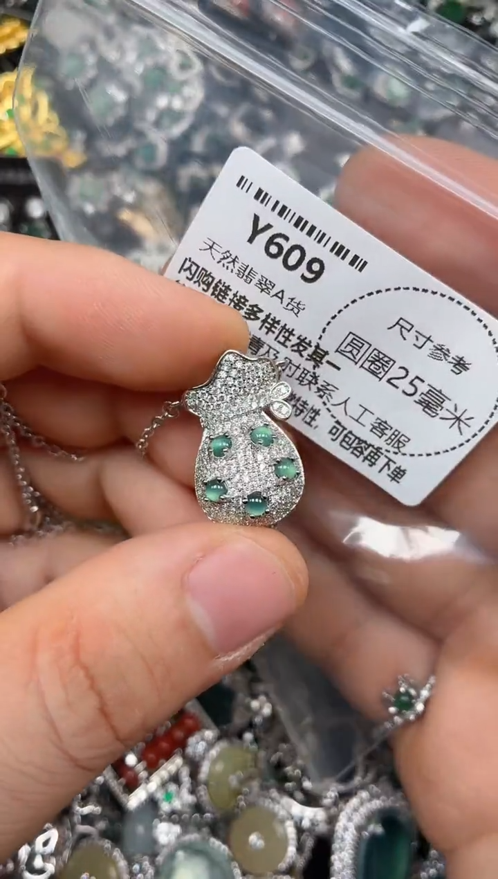 颈饰未镶嵌翡翠Y609项链