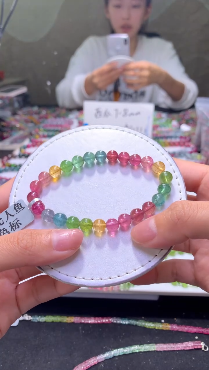 未镶嵌手串碧玺A60【天然碧玺】