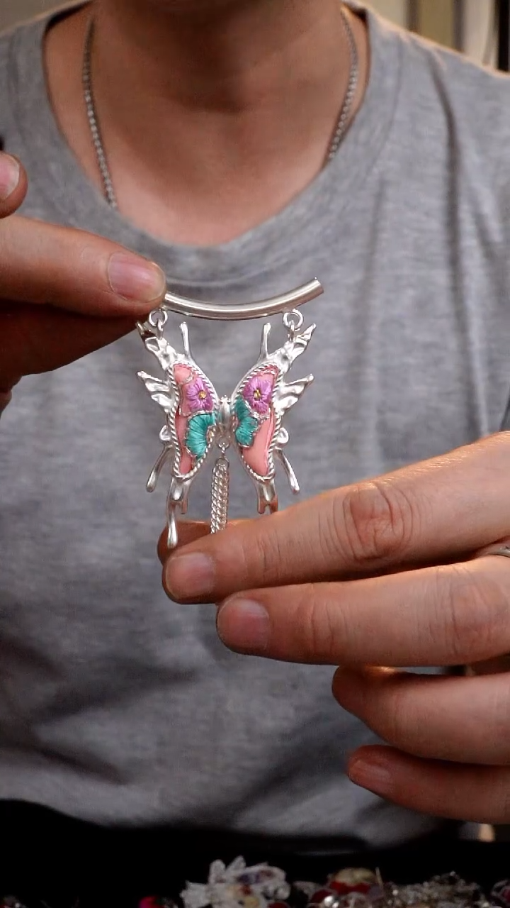 【闪购商品】织绣088非遗手工刺绣吊坠