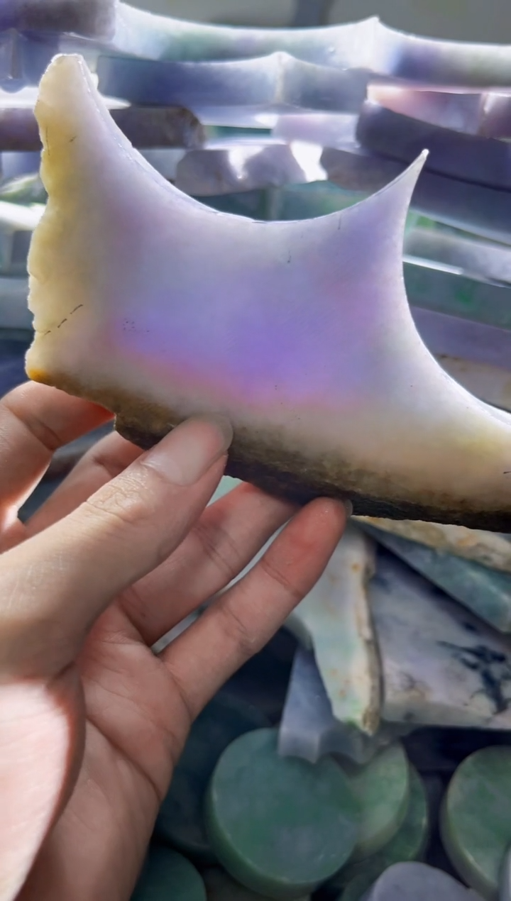 翡翠裸石缅甸翡翠A货陈4009