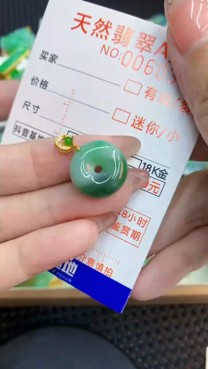 翡翠银S925镶嵌颈饰            8