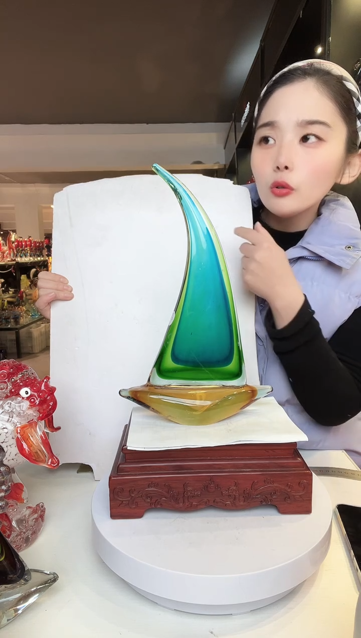 【闪购商品】茶盏琉璃摆件家居摆件