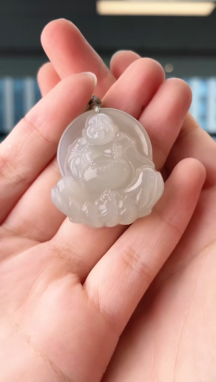 和田玉未镶嵌颈饰佛牌 xp