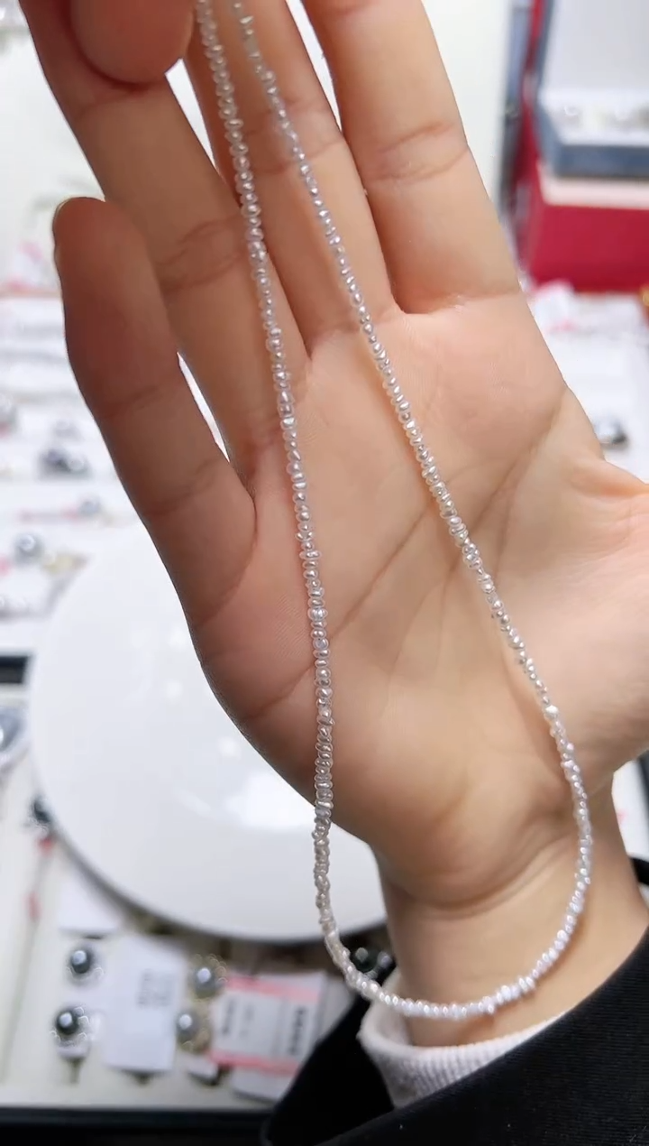 【闪购商品】海水珍珠项链银S925镶嵌8768
