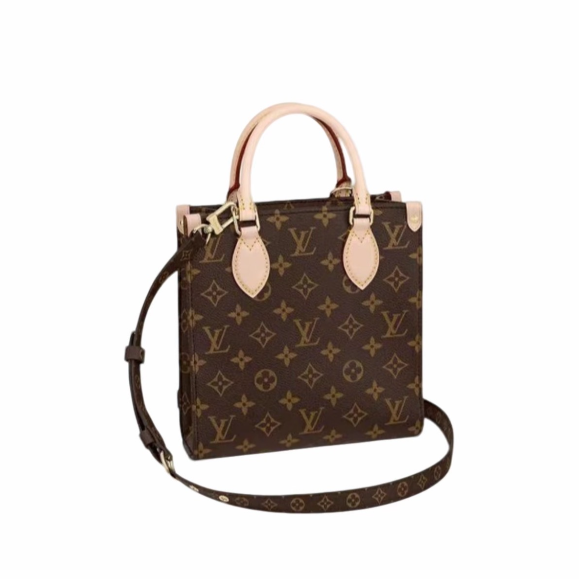 95新 LouisVuitton/路易威登 路易威登经典老花琴谱bb手提单肩包