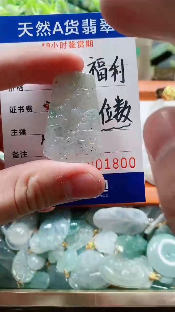 【闪购商品】翡翠颈饰未镶嵌天然A货翡翠一件