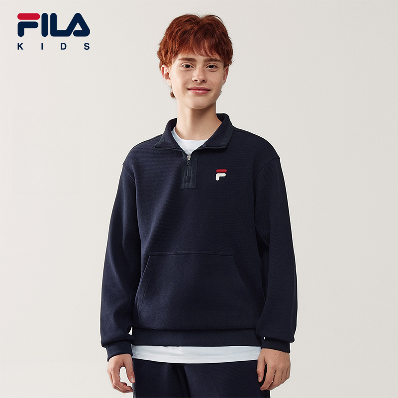 【斐乐儿童】卫衣26年新款上衣新年童装中大童立领卫衣K52B611204