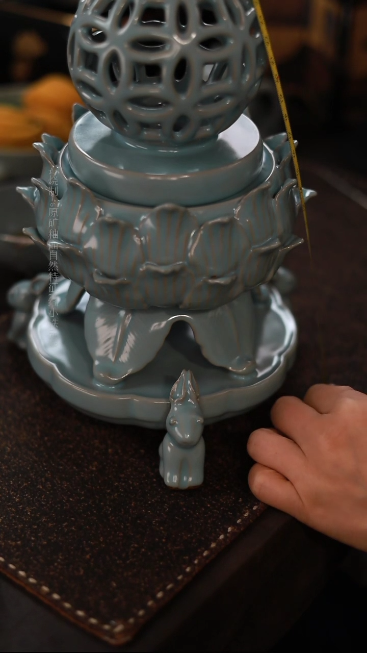 【闪购商品】杯清凉寺仿古手工雕刻叶子炉