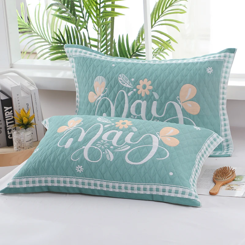 【亏本冲量】新款加厚成人枕巾一对装52*78高档柔软透气吸汗枕头巾s