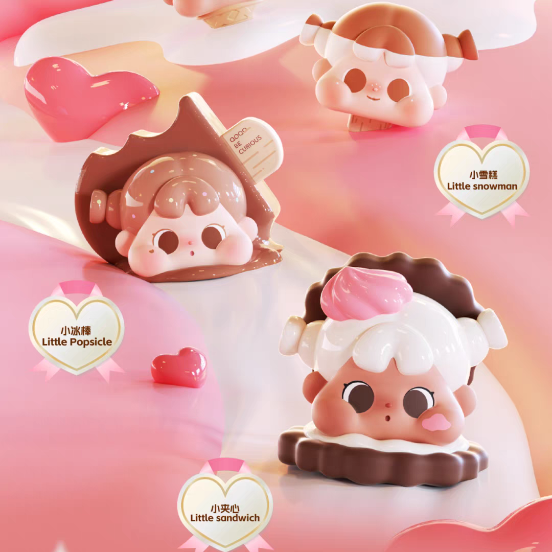 QoQo巧克力萌粒盲盒潮玩摆件