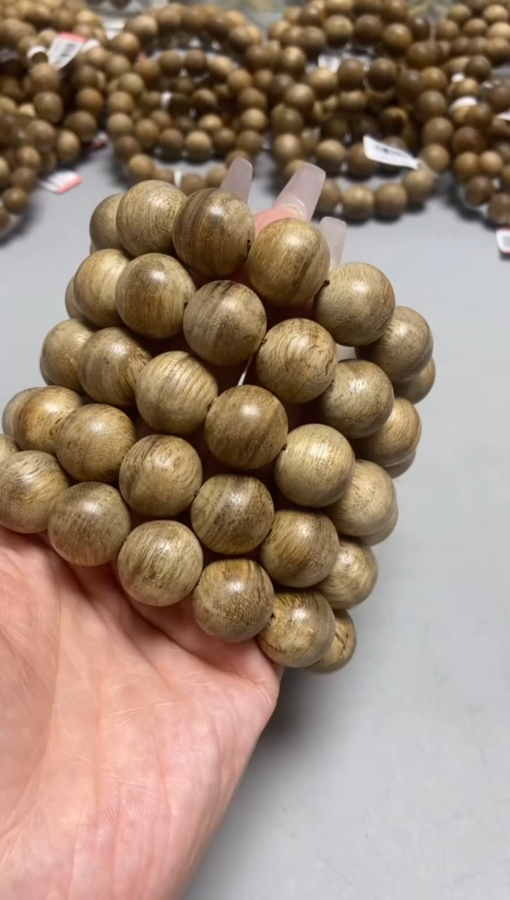 手串沉香文莱圆珠单圈1.7虫漏多样性发其一