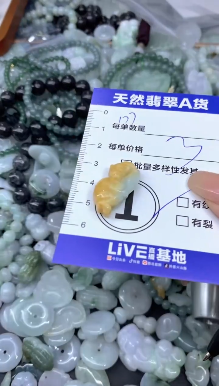 颈饰未镶嵌翡翠天然翡翠A货批量多样性发一件