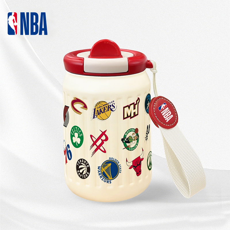 NBA官方便携直饮不锈钢真空锁温小号保温杯运动水杯