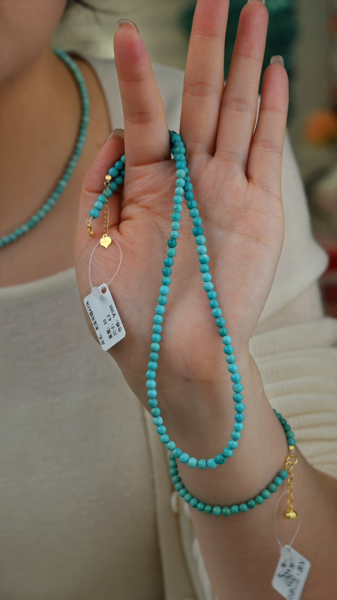 【闪购商品】绿松石项链18K金镶嵌多样性发货