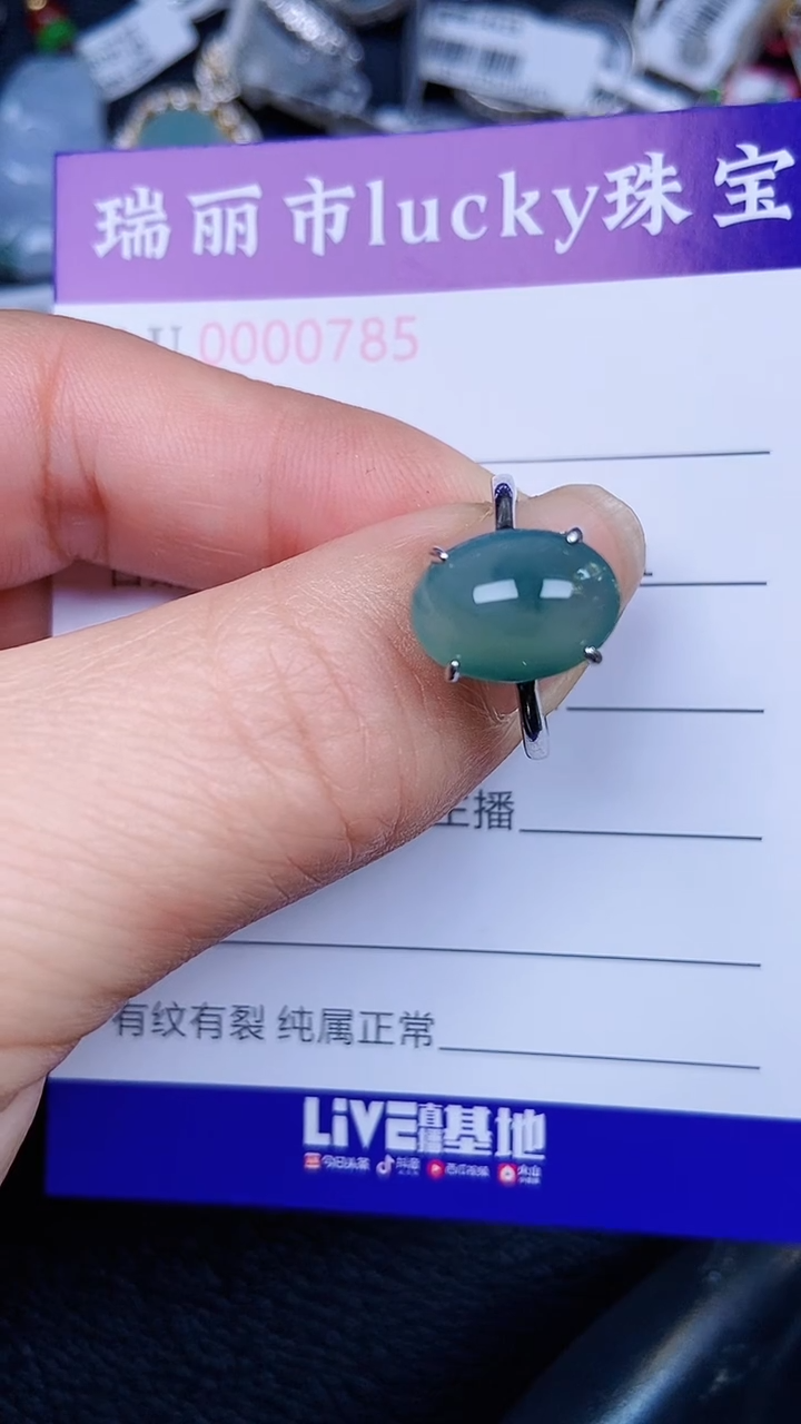 颈饰银S925镶嵌翡翠0785